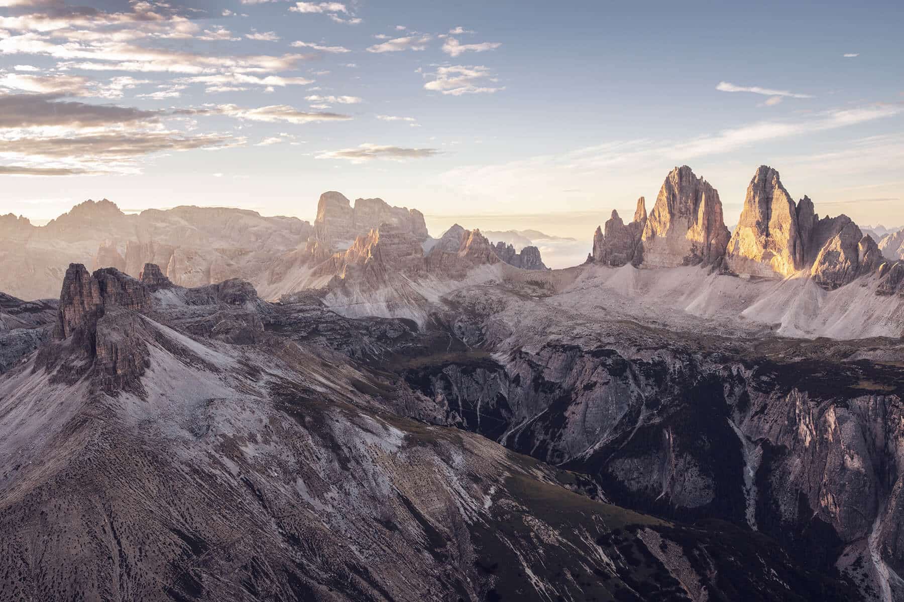 Urlaub in den Dolomiten in Südtirol Ganischgerhof 3 Zinnen Panorama - Fotocredit: IDM - AnMi