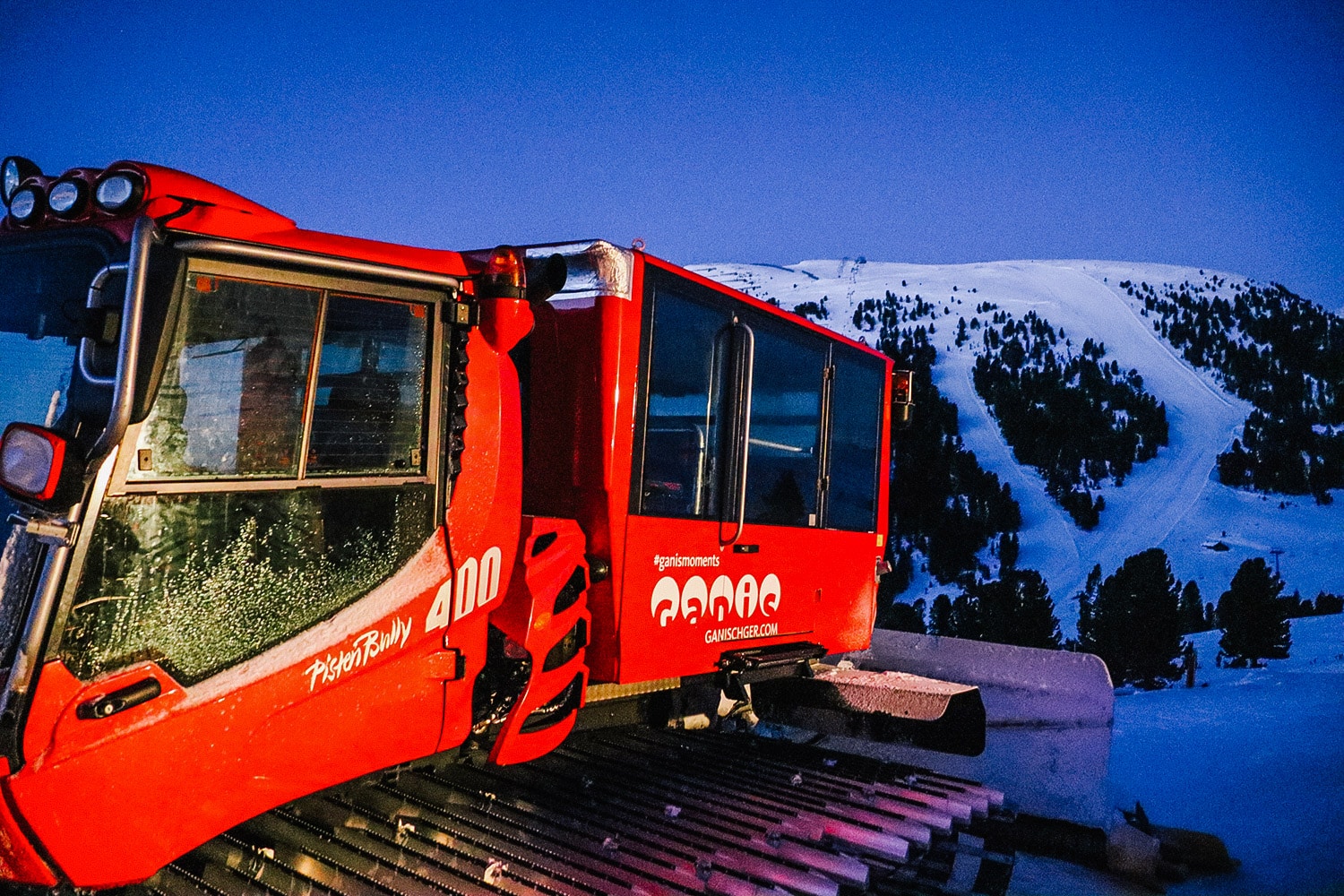For early risers - Early Morning Skiing in the Dolomites, Obereggen, South Tyrol