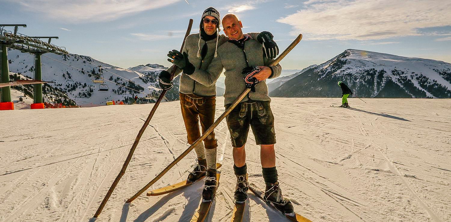 Boards that mean the world - Historic skiing in Obereggen | Ganischgerhof