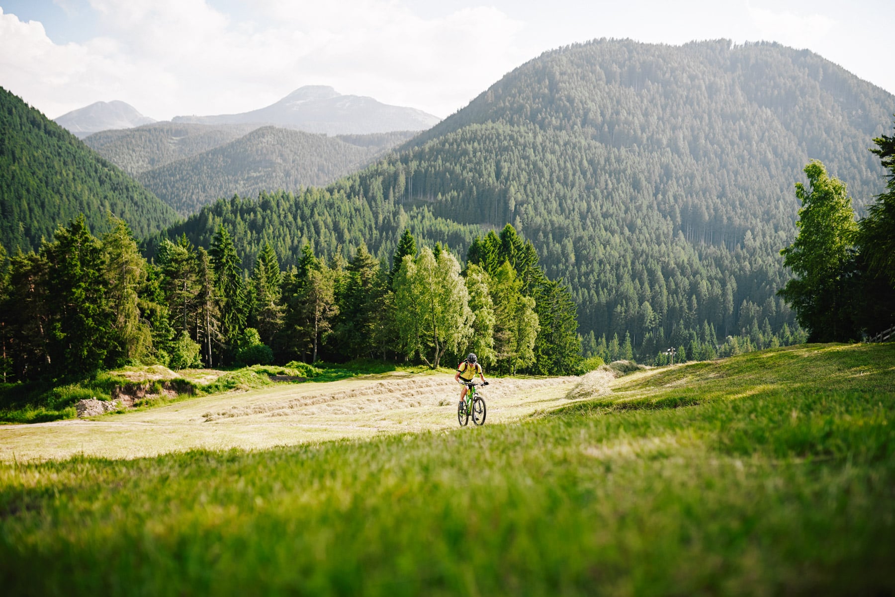 Mountainbiken Deutschnofen im Bikehotel Ganischgerhof in den Dolomiten