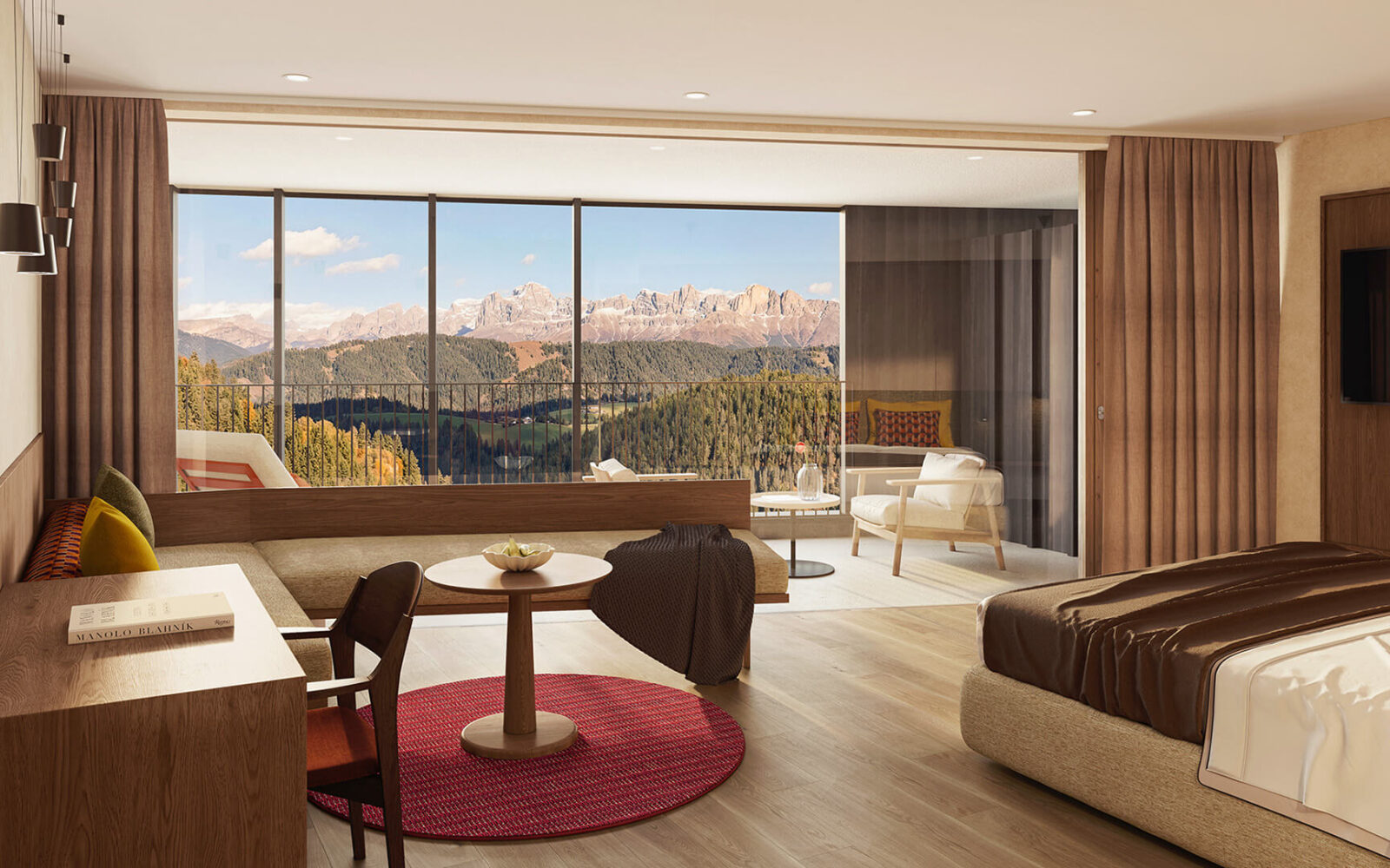 Camera Schlern Superior al Ganis Resort con vista panoramica sul Catinaccio / Camere Suite disponibili