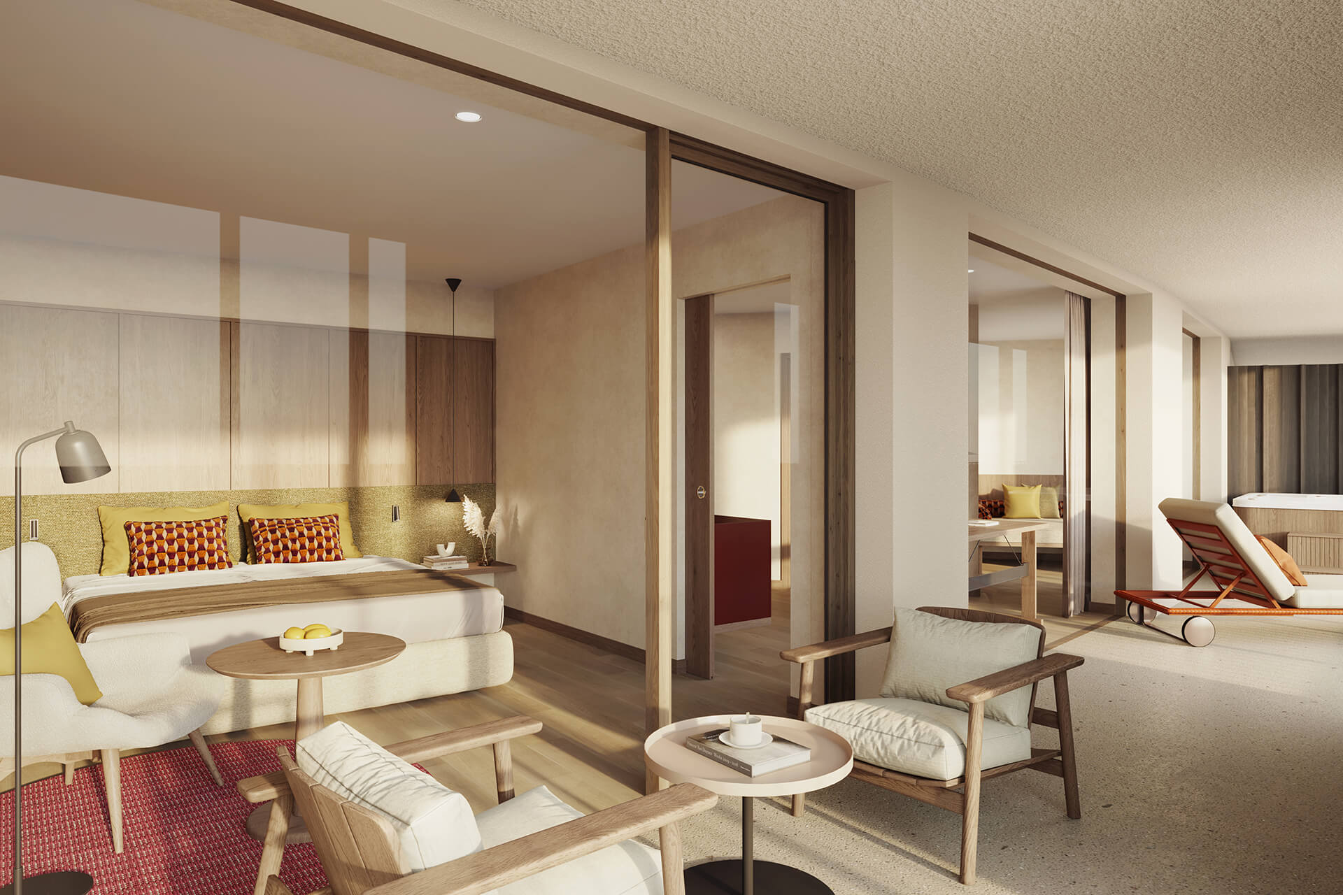 Junior Suite Rosengarten con vetrata e terrazza