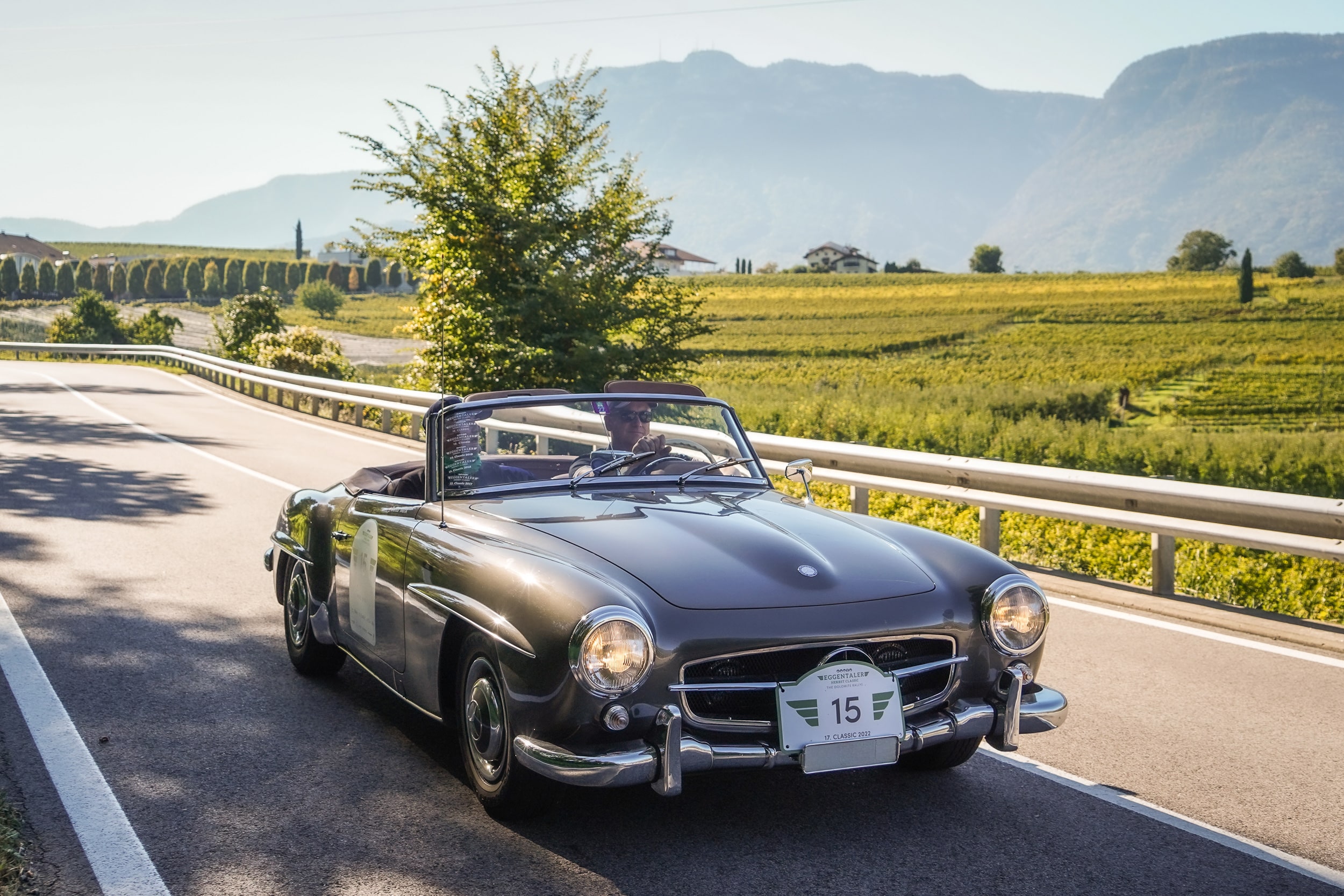 Porsche, BMW und Mercedes Oldtimer der EHC in den Dolomiten