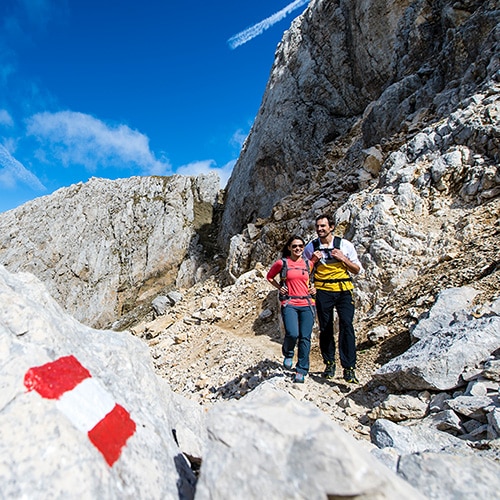 Herbsturlaub in Südtirol in den Dolomiten - Gamstallscharte Obereggen