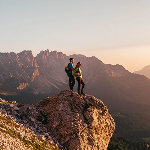 Herbsturlaub in Südtirol in den Dolomiten - Rosengarten Carezza