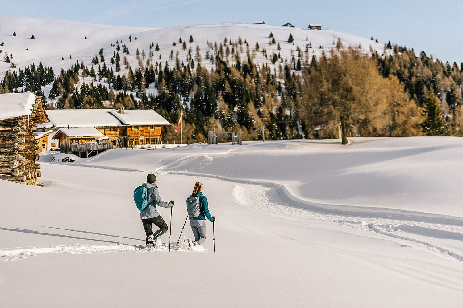 Snowshoeing holidays in Obereggen | Dolomites Photo: IDM Hannes Niederkofler